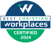 Accolade for Best Christian workplaces, certified 2024